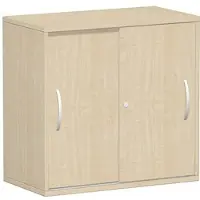 Geramöbel Schiebetürenschrank Flex 382502-AA, abschließbar, aus Holz mit 1 Fachboden, 80 x 80 x 43 cm (B/H/T), ahorn
