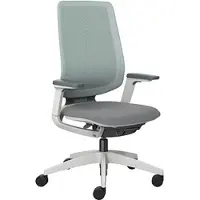 Sedus Bürostuhl seflex, ef-122/002, grau / matcha, Stoff / Netz, belastbar bis 130 kg