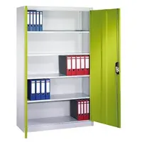 C+P CP-Möbel Aktenschrank Acurado, aus Metall, abschließbar, 120 x 195 x 40 cm (B/H/T) grün / lichtgrau