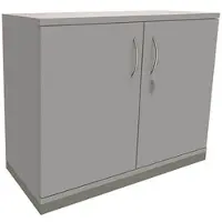 Fm Büromöbel Aktenschrank abschließbar für 2 Ordnerhöhen Breite 100 cm »Sidney« grau, 100x78.1x44.2 cm