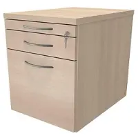 Fm Büromöbel Rollcontainer mit Hängeregister »Sidney« einheitliches Dekor braun, 43.4x54x60 cm