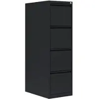 LÜLLMANN Hängeregisterschrank 560419, 1-bahnig, 4 Schübe, schwarz