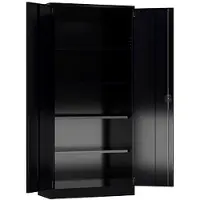 Classix Aktenschrank X-530359, aus Metall, abschließbar, 92 x 194,5 x 50 cm (B/H/T), schwarz
