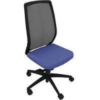 Quadrifoglio Bürostuhl Orion Stoff blau, Gestell schwarz