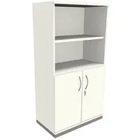 Fm Büromöbel Kombischrank »Sidney« 4 OH 2 offene Fächer 2 Türen weiß, 80x151.7x44.2 cm