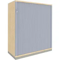 Fm Büromöbel Querrollladenschrank »Oldenburg« 3 OH 80 cm königsahorn, 80x113.3x44.2 cm