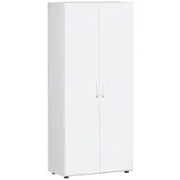 Geramöbel Aktenschrank Flex, aus Holz, abschließbar, 80 x 180,8 x 42 cm (B/H/T), weiß