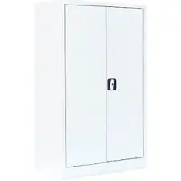 LÜLLMANN Aktenschrank 530297, aus Metall, abschließbar, 80 x 120 x 38 cm (B/H/T), weiß