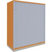 Fm Büromöbel Querrollladenschrank »Sidney« 3 OH 80 cm braun, 80x113.3x44.2 cm