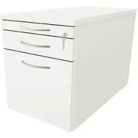 Fm Büromöbel Rollcontainer mit Hängeregister Tiefe 80 cm »Sidney« einheitliches Dekor weiß, 43.4x54x80 cm
