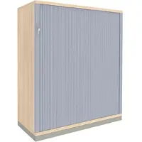 Fm Büromöbel Querrollladenschrank »Sidney« 3 OH 100 cm braun, 100x113.4x44.2 cm