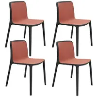 Fm Büromöbel 4er-Set Besucherstühle »Cento« rot, 52.6x46.1 cm