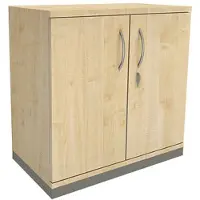Fm Büromöbel Aktenschrank abschließbar für 2 Ordnerhöhen Breite 80 cm »Sidney« königsahorn, 80x78.1x44.2 cm