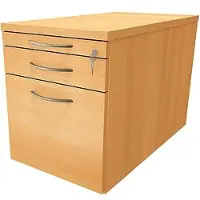 Fm Büromöbel Rollcontainer mit Hängeregister Tiefe 80 cm »Sidney« einheitliches Dekor braun, 43.4x54x80 cm