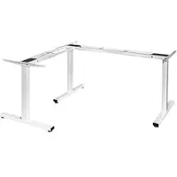 LMG Schreibtischgestell FYED-3-WS, weiß, 4 Memoryspeicher, elektrisch höhenverstellbar, (B/H) 130-160 x 61-125 cm