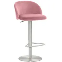 Mayer Barstuhl Sitzmöbel 1216 48 x 49 x 77 cm Stahl rosa