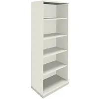 Fm Büromöbel Aktenregal »Sidney« 80 cm breit 5 OH weiß, 80x186.9x44.2 cm