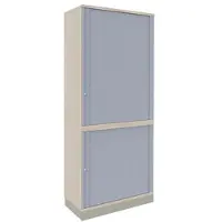 Fm Büromöbel Querrollladenschrank »Sidney« 2+3 OH 80 cm braun, 80x186.9x44.2 cm