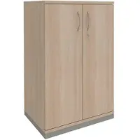 Fm Büromöbel Aktenschrank abschließbar für 3 Ordnerhöhen Breite 80 cm »Sidney« braun, 80x113.3x44.2 cm