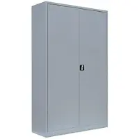 LÜLLMANN Aktenschrank 530370, aus Metall, abschließbar, 120 x 195 x 42 cm (B/H/T), lichtgrau