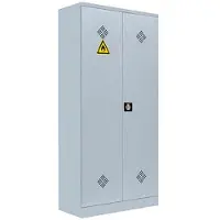 LÜLLMANN Umweltschrank 566250, lichtgrau, 91,6 x 195 x 42,2cm, 4 Wannenböden