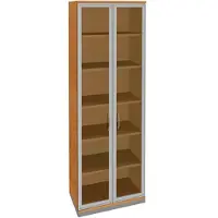 Fm Büromöbel Aktenschrank »Sidney« 6 OH klare Acrylglastüren braun, 80x222.1x44.2 cm