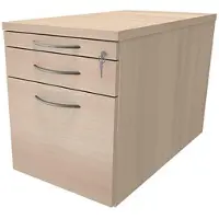 Fm Büromöbel Rollcontainer mit Hängeregister Tiefe 80 cm »Sidney« einheitliches Dekor braun, 43.4x54x80 cm