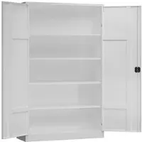 Classix Aktenschrank X-530387, aus Metall, abschließbar, 120 x 194,5 x 60 cm (B/H/T), weiß