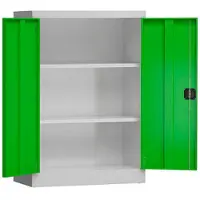 Classix Aktenschrank X-530325, aus Metall, abschließbar, 92,5 x 120 x 42 cm (B/H/T), grün / lichtgrau