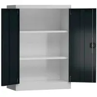 Classix Aktenschrank X-530328, aus Metall, abschließbar, 92,5 x 120 x 42cm (B/H/T), anthrazit / lichtgrau