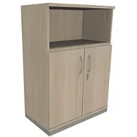 Fm Büromöbel Kombischrank »Sidney« 3 OH 1 offenes Fach 2 Türen braun, 80x113.3x44.2 cm