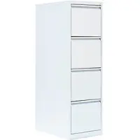 LÜLLMANN Hängeregisterschrank 560417, 1-bahnig, 4 Schübe, weiß