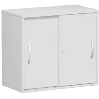 Geramöbel Schiebetürenschrank »New York« 2 OH 80 cm grau, 80x72x42.5 cm