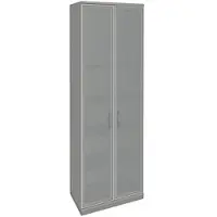 Fm Büromöbel Aktenschrank »Sidney« 6 OH satinierte Acrylglastüren grau, 80x222.1x44.2 cm