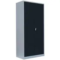 LÜLLMANN Aktenschrank 530368, aus Metall, abschließbar, 92,5 x 195 x 60cm (B/H/T), anthrazit / lichtgrau