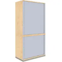 Fm Büromöbel Querrollladenschrank »Oldenburg« 2+3 OH 100 cm königsahorn, 100x186.9x44.2 cm