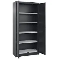 OTTO Office Stahlschrank mit Flügeltüren 93 x 195 cm schwarz, 93x195x40 cm
