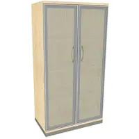 Fm Büromöbel Aktenschrank »Sidney« 4 OH satinierte Acrylglastüren königsahorn, 80x151.7x44.2 cm