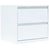 LÜLLMANN Hängeregisterschrank 561227, 2-bahnig, 2 Schübe, weiß