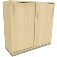 CERTEO fm Büromöbel Schiebetürenschrank »Fastline« 120 cm breit 3 OH königsahorn, 120x113.3x44.2 cm