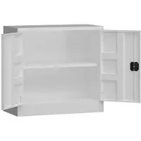 Classix Aktenschrank X-530307, aus Metall, abschließbar, 80 x 75 x 38 cm (B/H/T), weiß