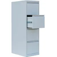 LÜLLMANN Hängeregisterschrank 560410, 1-bahnig, 4 Schübe, lichtgrau