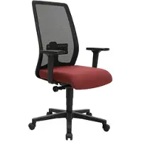 Topstar Bürostuhl Euro Star 200, EU20O G270, bordeaux / schwarz, Stoff / Netz, bis 110 kg