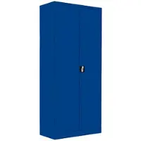 LÜLLMANN Aktenschrank 530333, aus Metall, abschließbar, 80 x 180 x 38 cm (B/H/T), blau