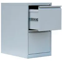 LÜLLMANN Hängeregisterschrank 560210, 1-bahnig, 2 Schübe, lichtgrau