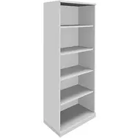Fm Büromöbel Aktenregal »Sidney« 80 cm breit 5 OH grau, 80x186.9x44.2 cm
