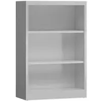 Classix Aktenregal X-540130, aus Metall, 3 Ordnerhöhen, 80 x 120 x 38 cm (B/H/T), lichtgrau