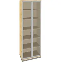 Fm Büromöbel Aktenschrank »Sidney« 6 OH klare Acrylglastüren königsahorn, 80x222.1x44.2 cm