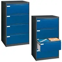 Californian Products CP Hängeregistraturschrank A4 blau, 78.7x135.7 cm