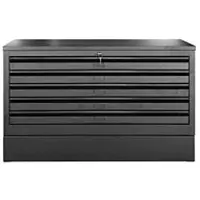 Gürkan G-Office Sockel für Planschrank DIN A1, 113 x 15 x 83cm, schwarz
